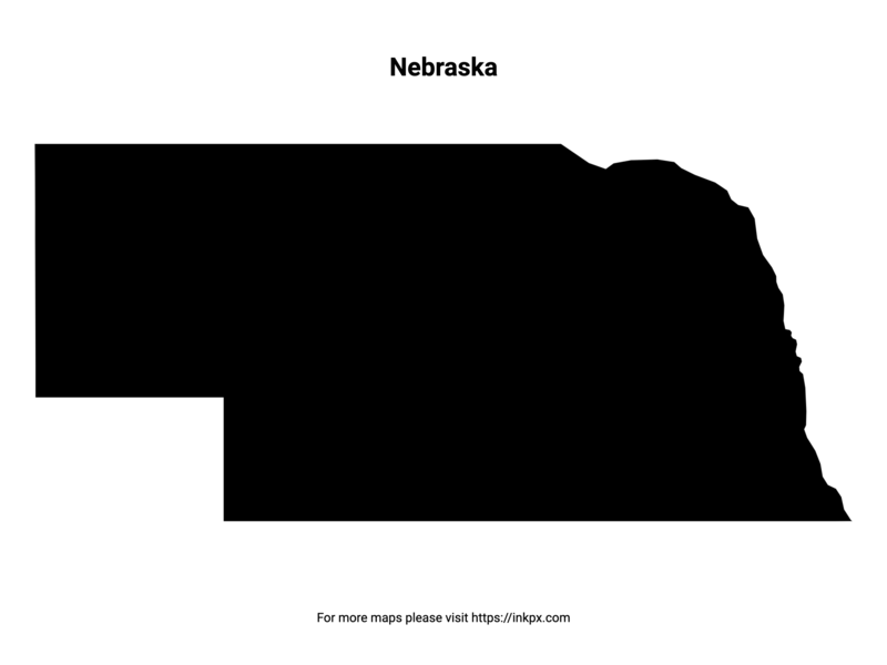 Printable Map Of Nebraska Pattern Inkpx