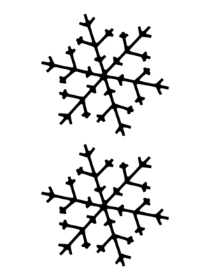 Printable Double Snowflake Pattern