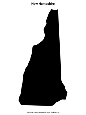 Printable Map of New Hampshire Pattern