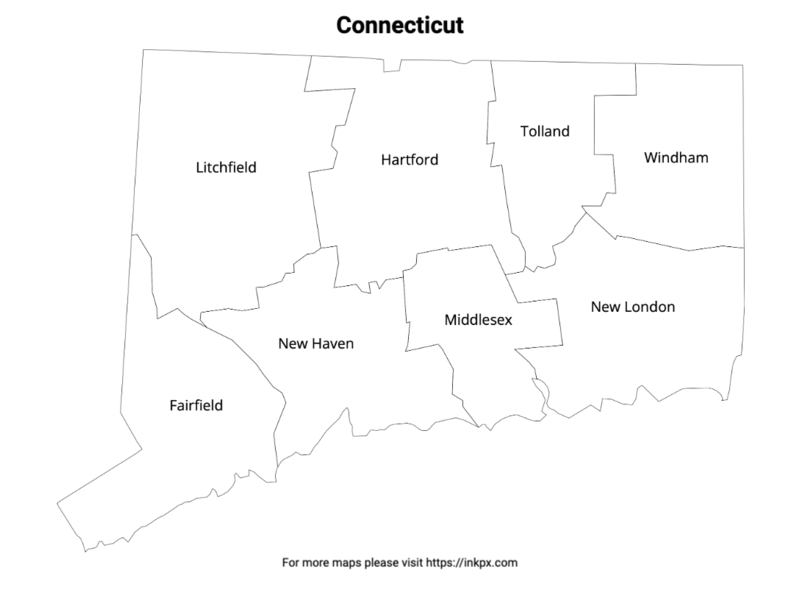 Free Printable United States Maps · InkPx