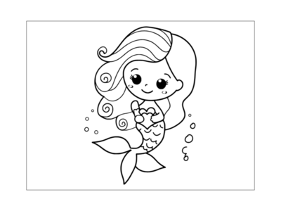 Mermaid Coloring Pages