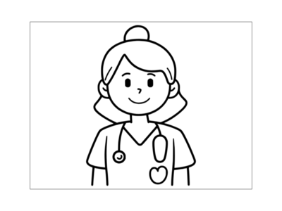 Nurse Coloring Pages