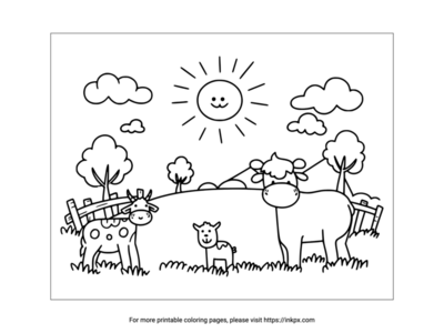 Farm Coloring Pages