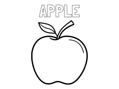 Apple Coloring Pages