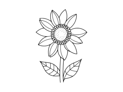 Sunflower Coloring Pages