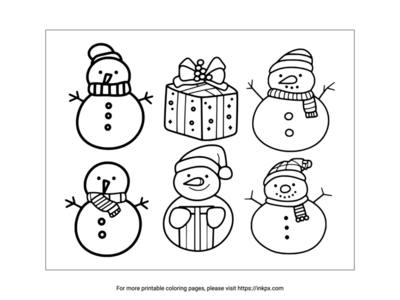 Snowman Coloring Pages