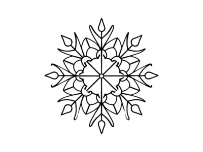 Snowflake Coloring Pages