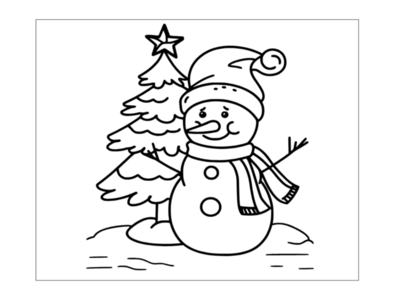 Christmas Tree Coloring Pages