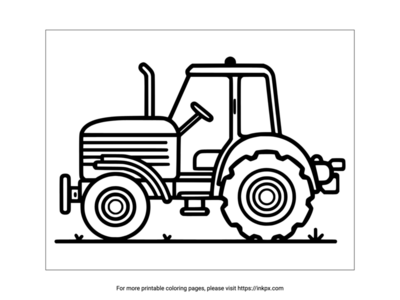 Tractor Coloring Pages