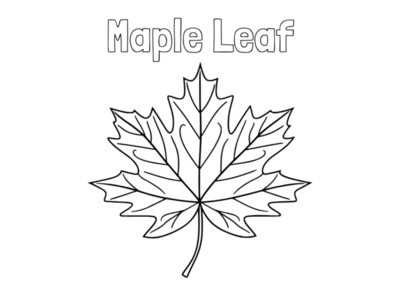 Leaves Coloring Pages