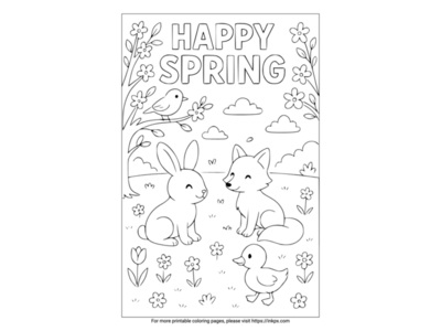 Spring Coloring Pages