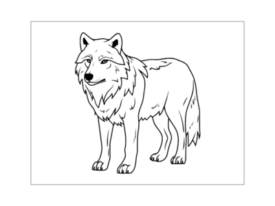 Wolf Coloring Pages