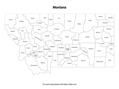 Montana State Map