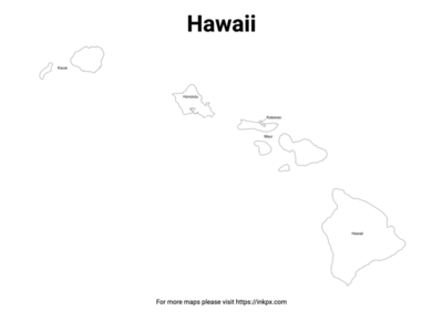 Hawaii State Map