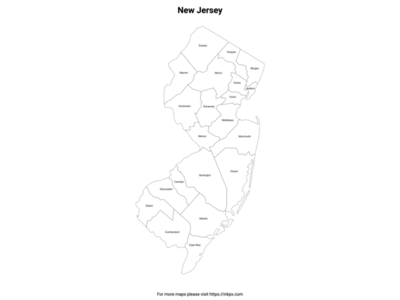 New Jersey State Map