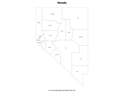 Nevada State Map