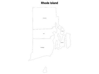 Rhode Island State Map