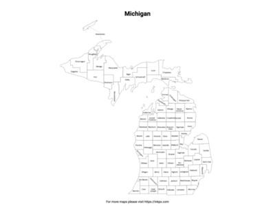 Michigan State Map