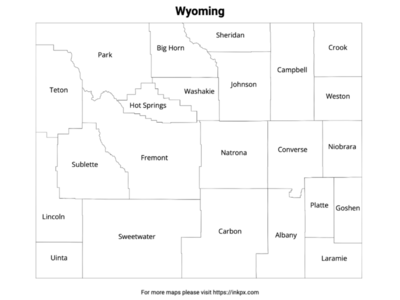 Wyoming State Map