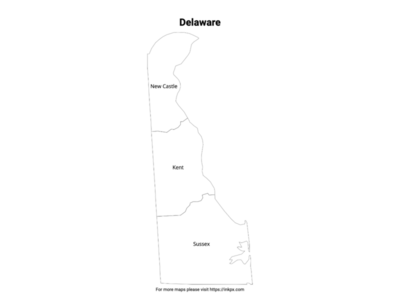 Delaware State Map