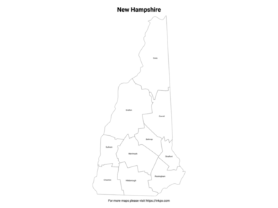 New Hampshire State Map