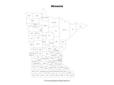 Minnesota State Map