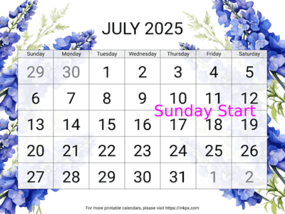 July 2025 Calendars