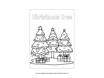 Christmas Tree Coloring Pages