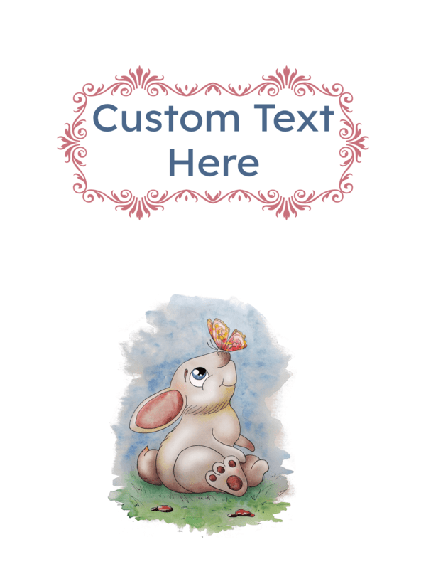 Printable Rabbit Story Childhood Binder Cover