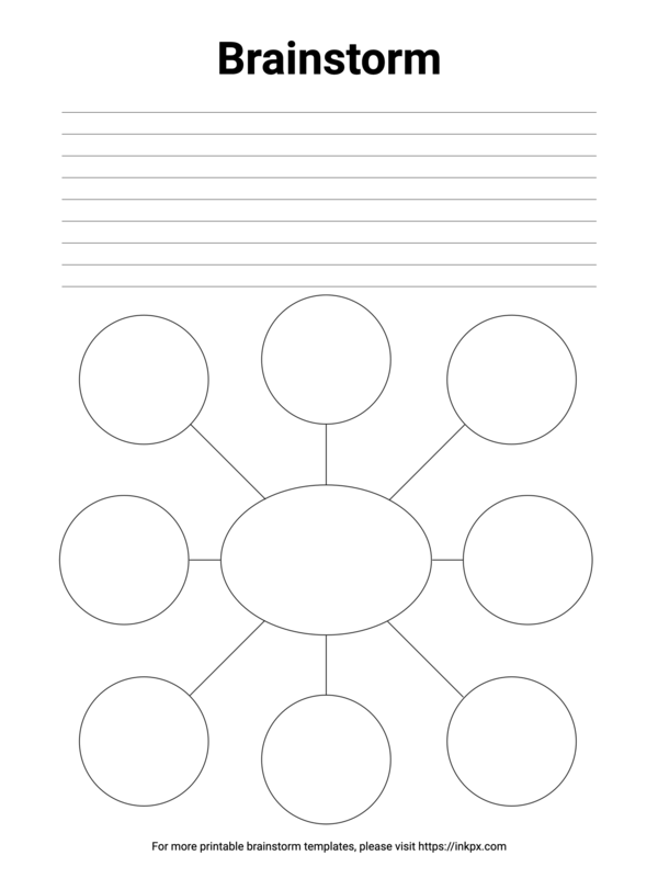 Free Printable Minimalist Brainstorm Template