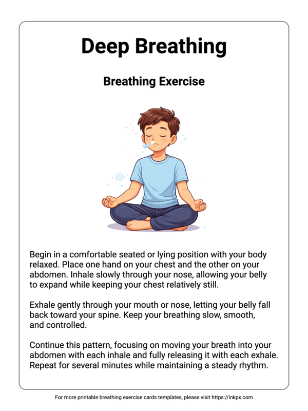 Free Printable Deep Breathing Exercise