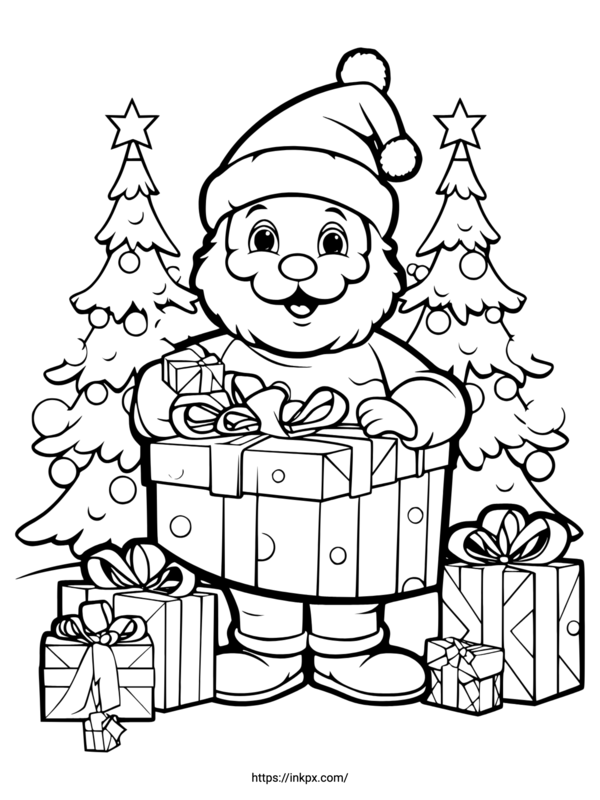 Free Printable Santa Claus Coloring Page