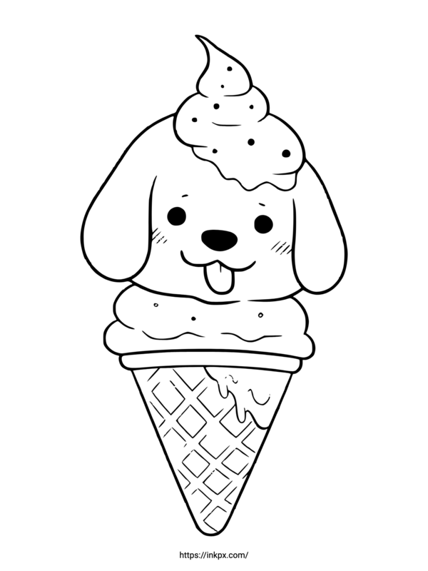 A sad vanilla ice cream cone, vector, color drawing or illustration Stock  Vector Image & Art - Alamy