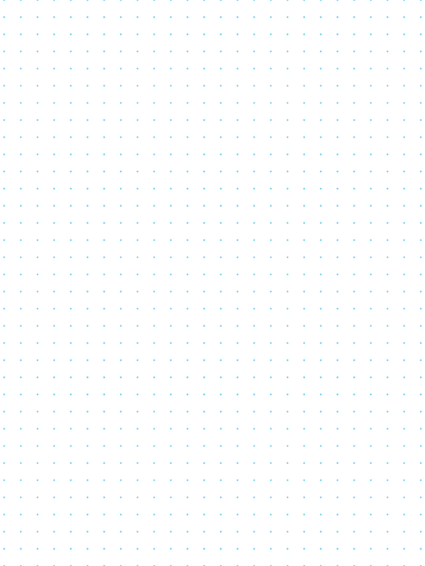 Free Printable 3 Dots Per Inch Blue Dot Paper without Margin
