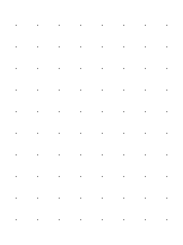 Free Printable 1 Dot Per Inch Black Dot Paper with Margin