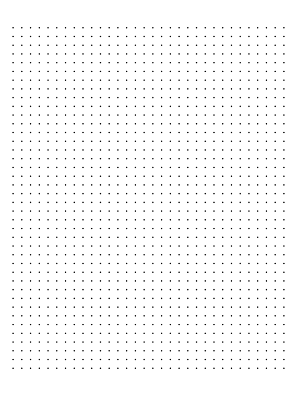 Free Printable 4 Dots Per Inch Black Dot Paper with Margin