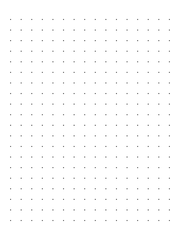 Free Printable 2 Dots Per Inch Black Dot Paper with Margin