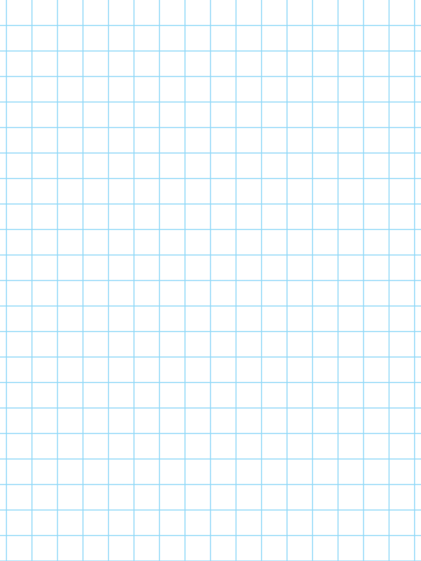 Printable 1/2(Half) Inch Blue Graph Paper on US Letter-sized paper and A4 Paper