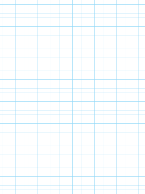Printable 1/4 Inch Blue Graph Paper on Letter-sized Paper and A4 Paper