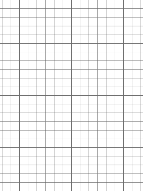 Printable Half (1/2) Inch Gray Graph Paper on Letter-sized Paper and A4 Paper with Heavy Index Lines