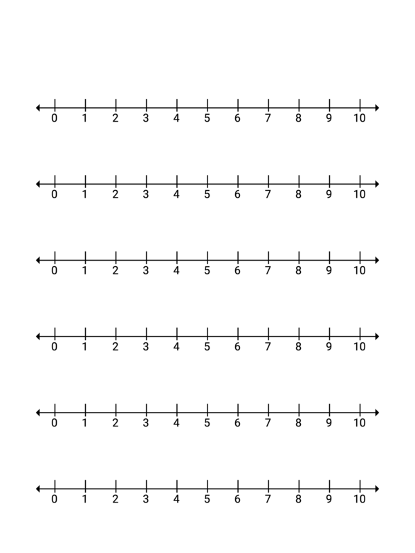 Free Printable Compact Style Number Line 0 to 10