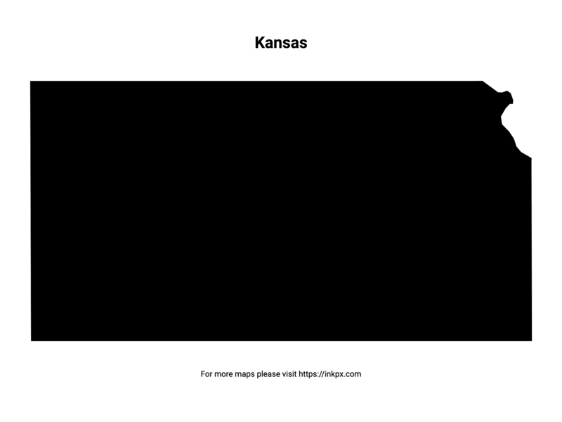 Printable Kansas State Map And Outline InkPx 0ac34e00 50eb 4b6e Ac7b 78c0ec4344ac 