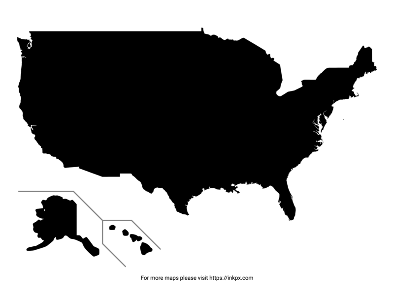 Printable US Map Pattern