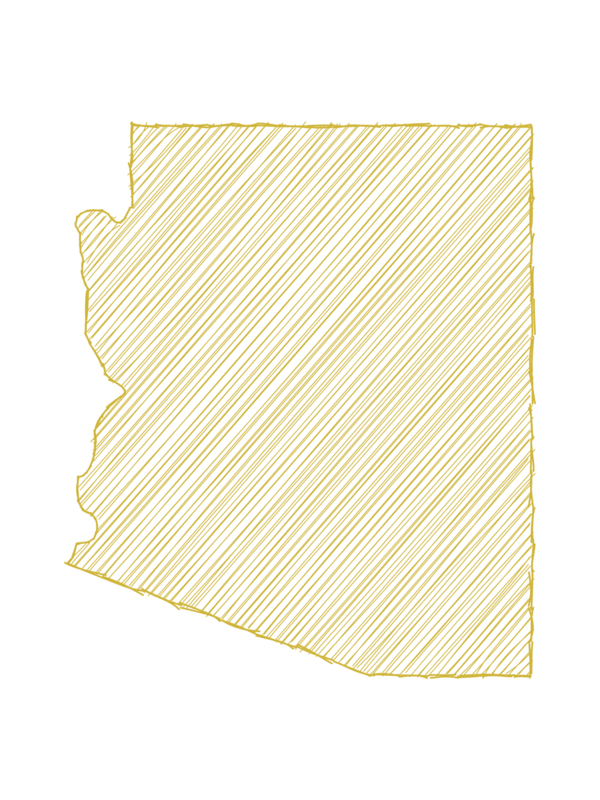 Printable Hand Sketch Arizona