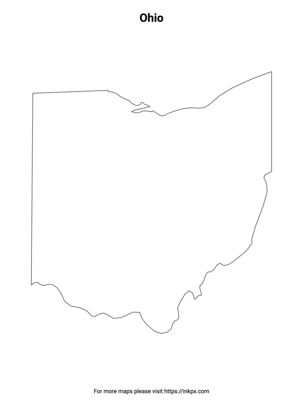 Printable Ohio State Outline