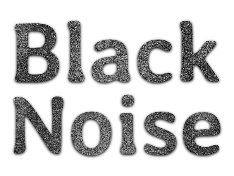 Black Noise Text Effect · InkPx