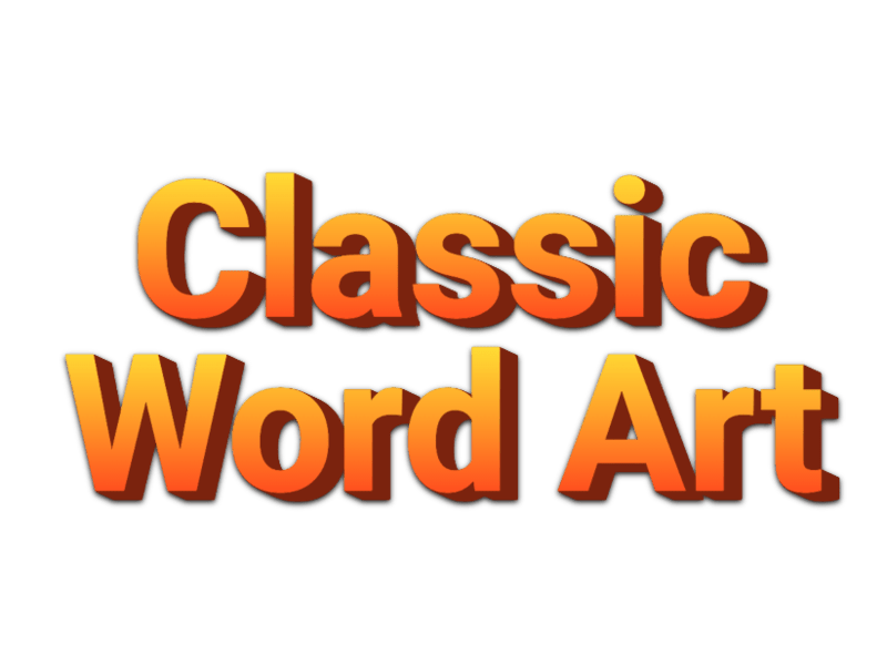 Classic Word Art Text Effect · InkPx