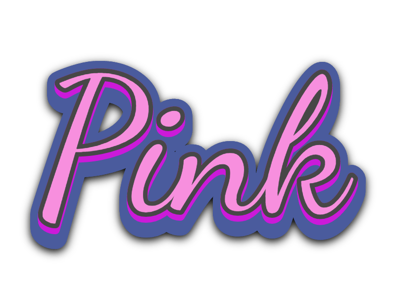 Blue Pink Text Effect · InkPx