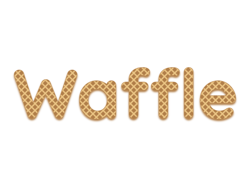 Waffle Text Effect · Inkpx