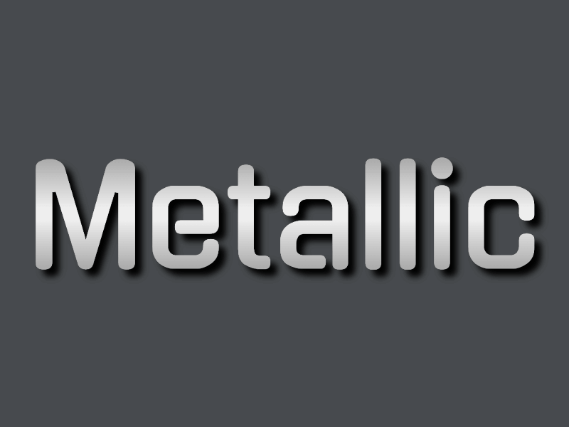 Metallic Text Effect · InkPx